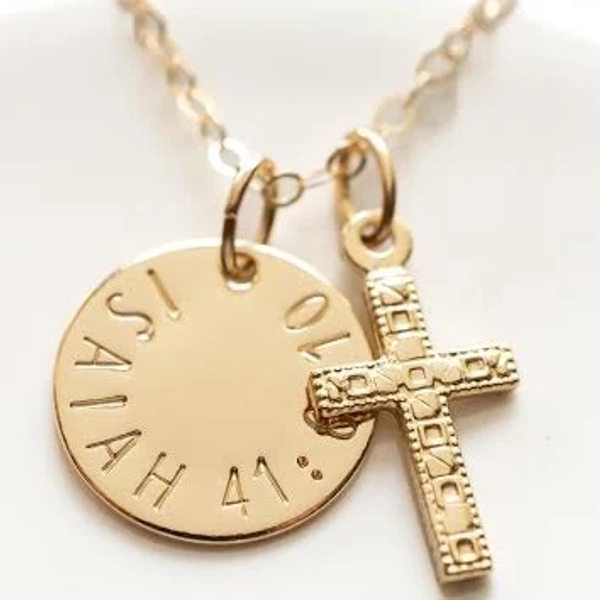 Custom Gold Filled Cross Charm