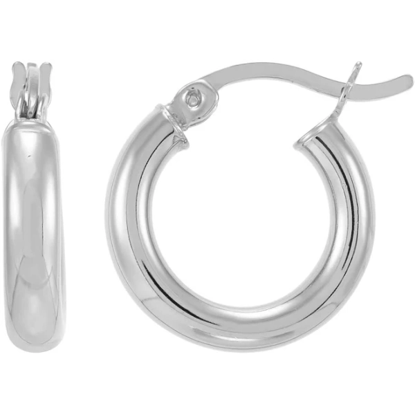Giani Bernini Sterling Silver Tube Hoop Earrings
