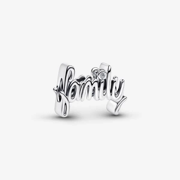 Pandora Cursive Letter Family Charm