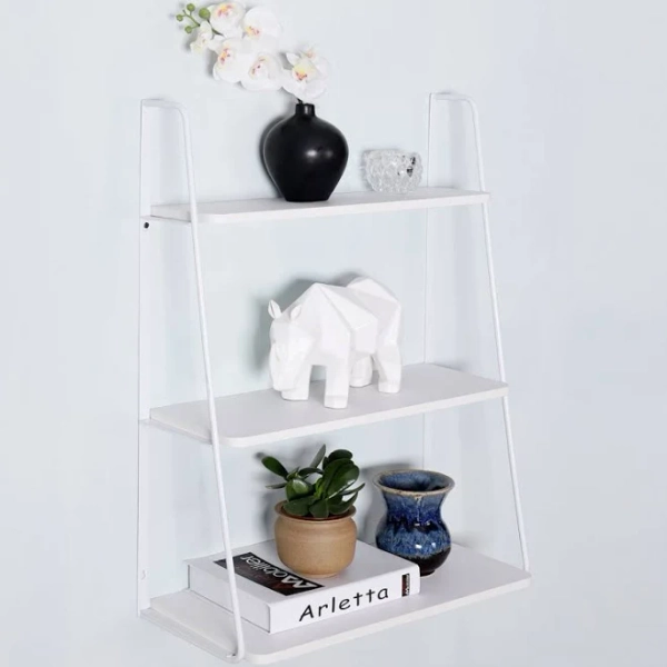 Wall & Display Shelves White Finish