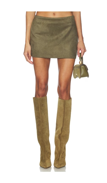 Patsie Faux Suede Mini Skirt