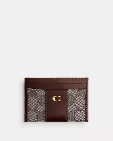Essential Card Case In Signature Jacquard