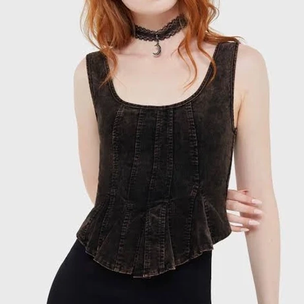 Killstar - Dreadmire Corset - Top - black - XS - 100% Cotton