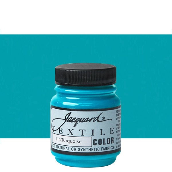 Jacquard Permanent Textile Color 2.25 oz. Jar - Turquoise
