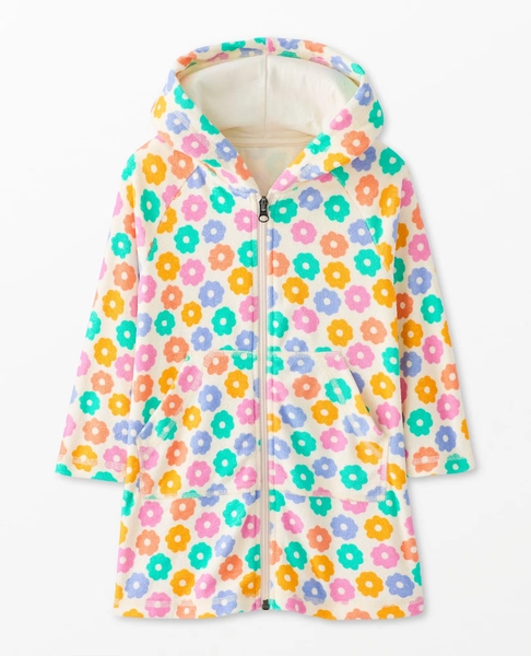 Long Sleeve Loop Terry Hoodie Cover Up