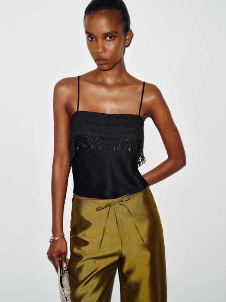 Slyvette Satin Top