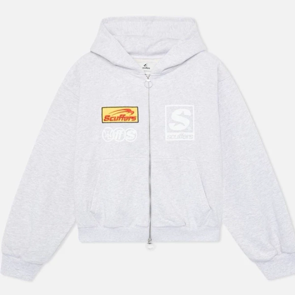 Scuffers Men's Melange Zip-Up Hoodie
