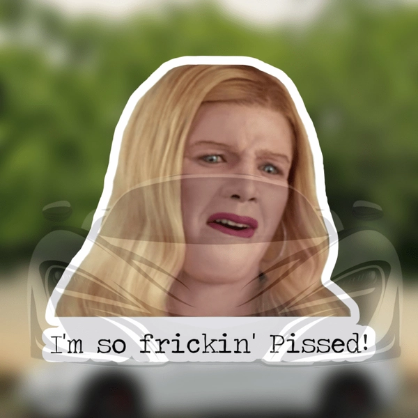 White Chicks Quote Vinyl Bumper Sticker Decal - Waterproof, Self-Adhesive, Matte Finish, Irregular Shape, Single Use - Perfect for Cars, Laptops, and Water Bottles