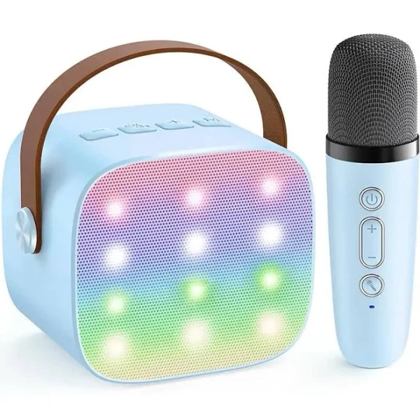 Mini Kids Karaoke Machine with 2 Wireless Microphones, TOP Karaoke Gifts for Girls Ages 3, 4, 5, 6, 7, 8, 9,10,11,12 +Year Old, 4-12 Years Old