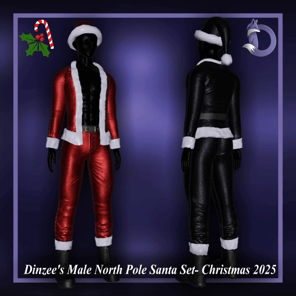 Dinzee's Male North Pole Santa Set - Christmas 2025