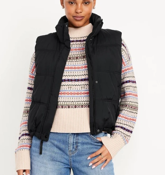 Old Navy Women's Water-Resistant Puffer Vest