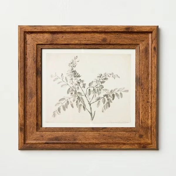 8"x9" Sketched Branches Wall Art Framed - Hearth & Hand™ with Magnolia