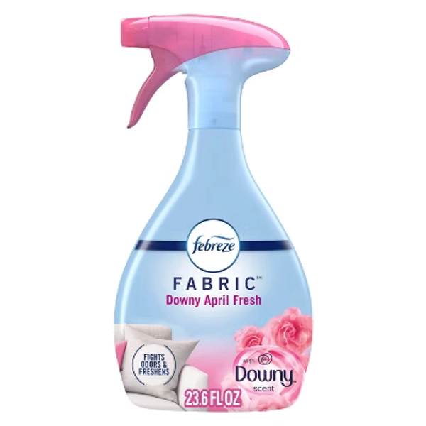 Febreze Fabric Downy Air Freshener - April Fresh - 23.6 fl oz: Dye-Free, Phthalate-Free, Multi-Surface