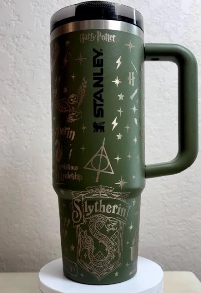 Laser Engraved Wizard Themed 30oz Protour Stanley Tumbler