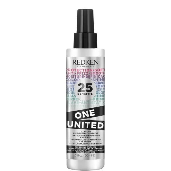 Redken One United Multi-Benefit Treatment Spray, 25 Benefits, Heat Protection, Detangling and Conditioning 150ml