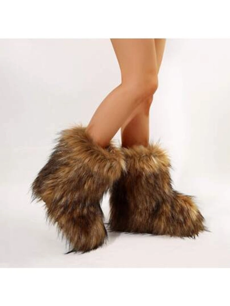 Stylish Personalized Winter Boots For Women - Cute Spicy Girl Boots With Warmth And Comfort - Mid-Length Snow Boots