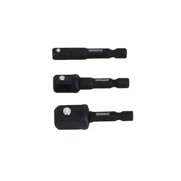 Kobalt 1/4-in x 2-1/2-in Square/Robertson Impact Driver Bit (3-Piece) 53313 at Lowes.com
