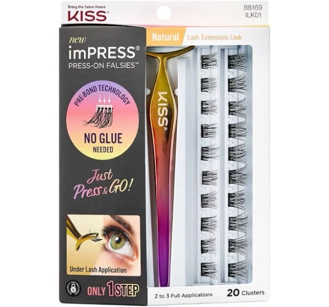 KISS Impress Press-On Falsies Eyelash Clusters