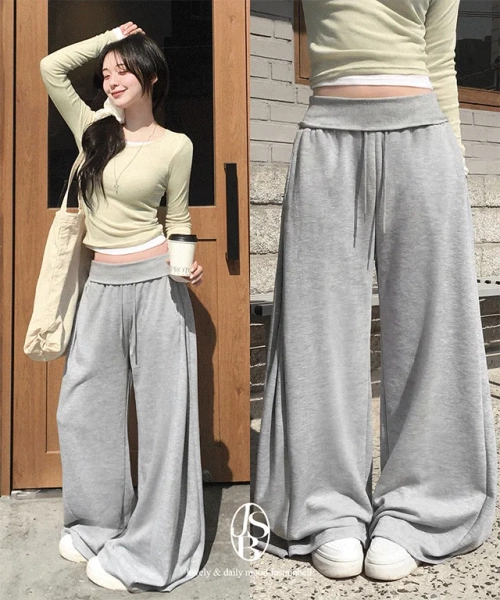 Telvi Side Pintuck Folding Pants