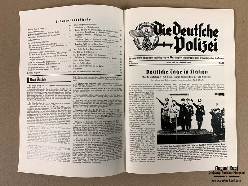 Polizei Magazine November 1937