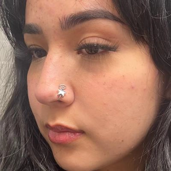 Stargirl Nose Cuff in Silver or Gold