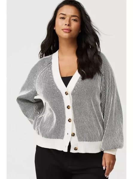 Cardigan V-Neck Chenille Sweater