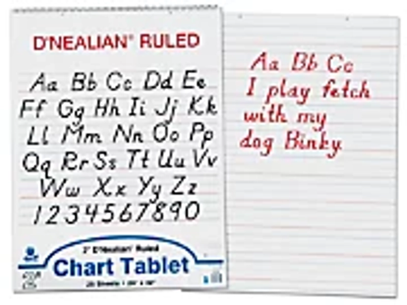 2" D`Nealian Ruled Chart Tablet