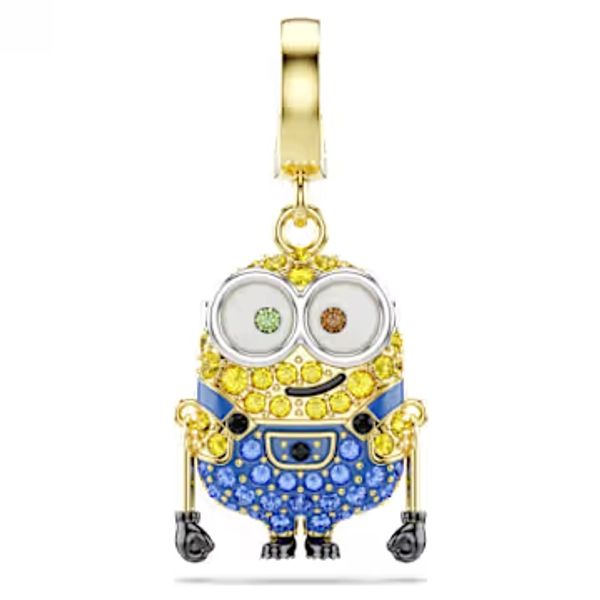 Minions Bob Charm, Pavé, Çok renkli, Altın rengi kaplama