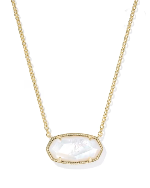 Elisa Gold Statement Short Pendant Necklace