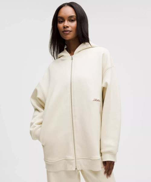 Women's Big Cozy Ultra-Oversized Full-Zip Hoodie *Long 
