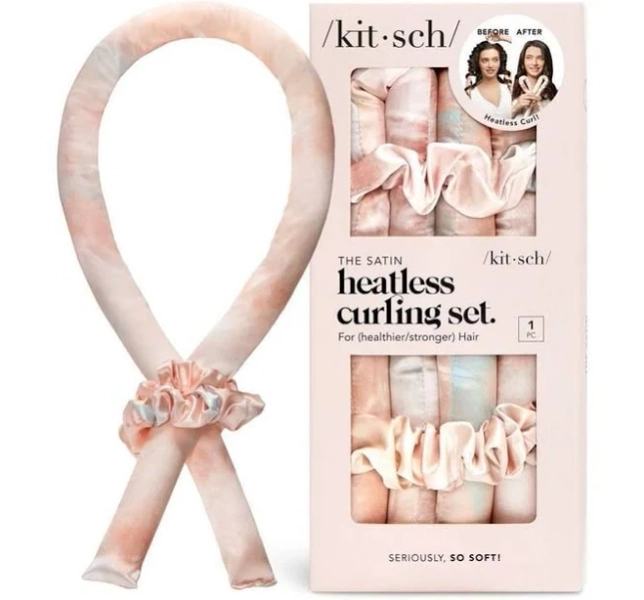 Altar'd State Kitsch Sunset Tie Dye Satin Heatless Curling Set