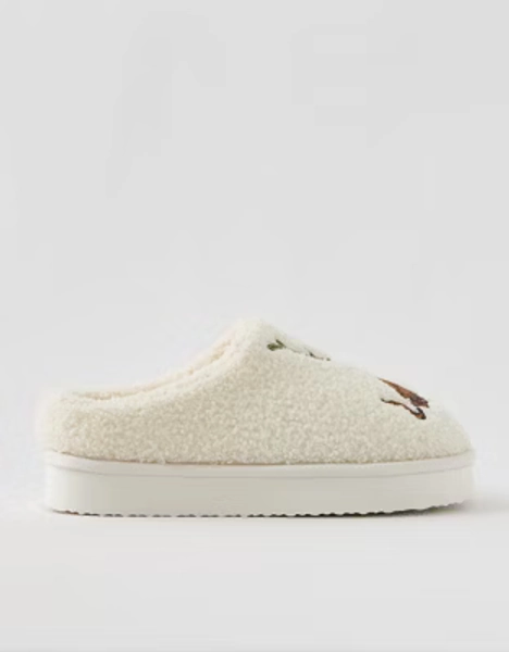 Aerie Sherpa Scuff Slippers