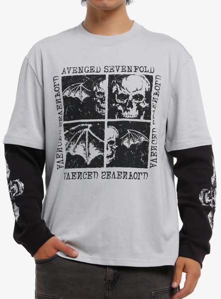 Avenged Sevenfold Deathbat Twofer Long-Sleeve T-Shirt