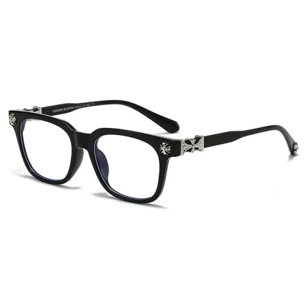 Spykay™ EG26756 Square Frame Cross Temples Classic Glasses
