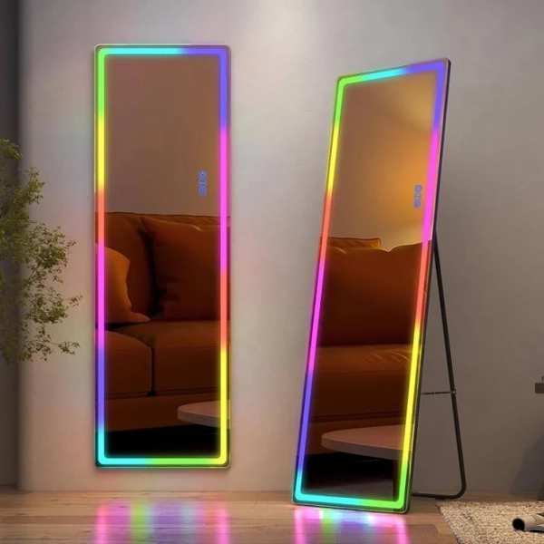 LED RGB Full-Length Mirror with Lights