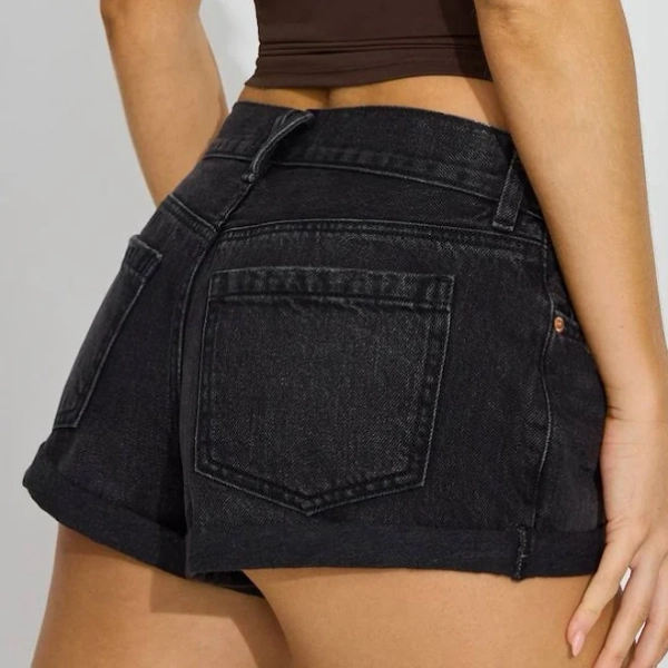 Garage Women's Low Rise Cuffed Denim Shorts
