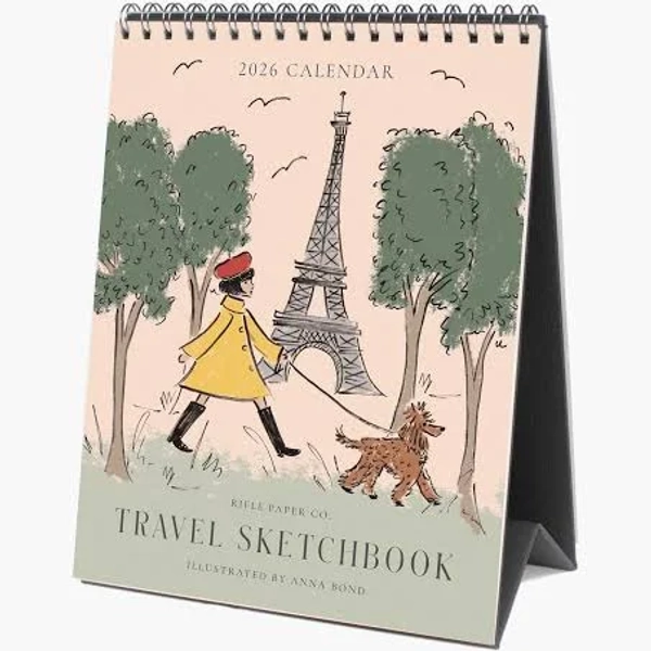 Rifle Paper Co. Travel Sketchbook Desk Calendar
