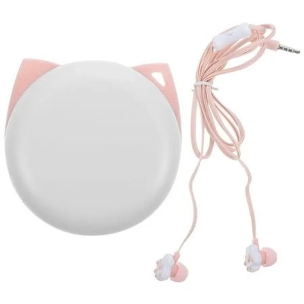 Imikeya Back to School Girls Headphones Cartoon Headphones Pink 1Pcs