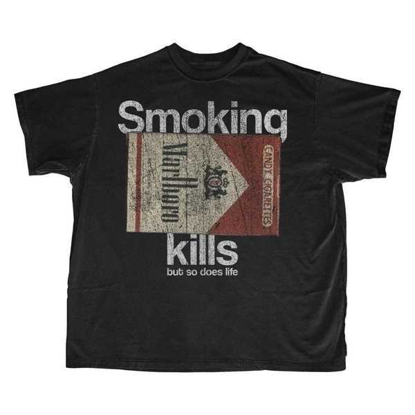 Retro SMOKING KILLS - But so does life Unisex... | Depop
