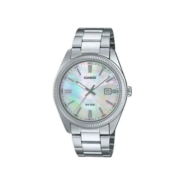 Buy G-SHOCK by Casio Analog Watch 'Silver/White' - MTP1302PSC 7A | GOAT
