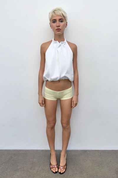 HEAVY COTTON BALLOON HALTER TOP