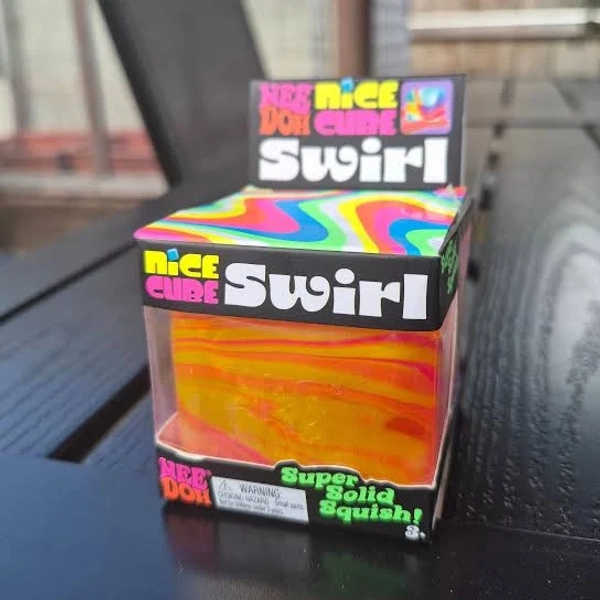 NeeDoh Nice Cube Swirl Squish Toy