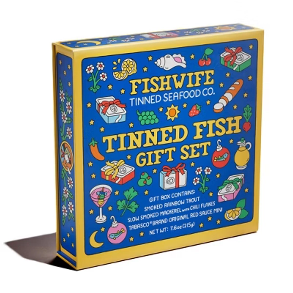 Fishwife Tinned Seafood Co Tinned Fish Holiday Gift Set - 7.6oz/3pc