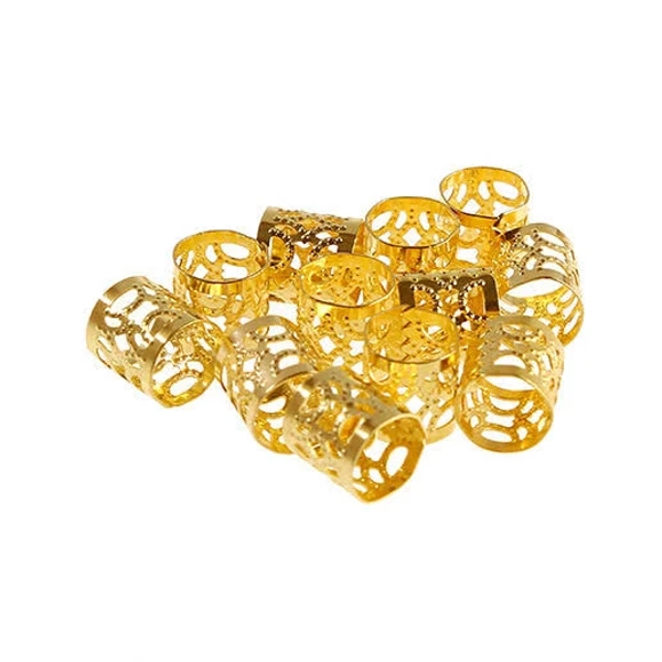 Gold Metal Hair Braid Cuff