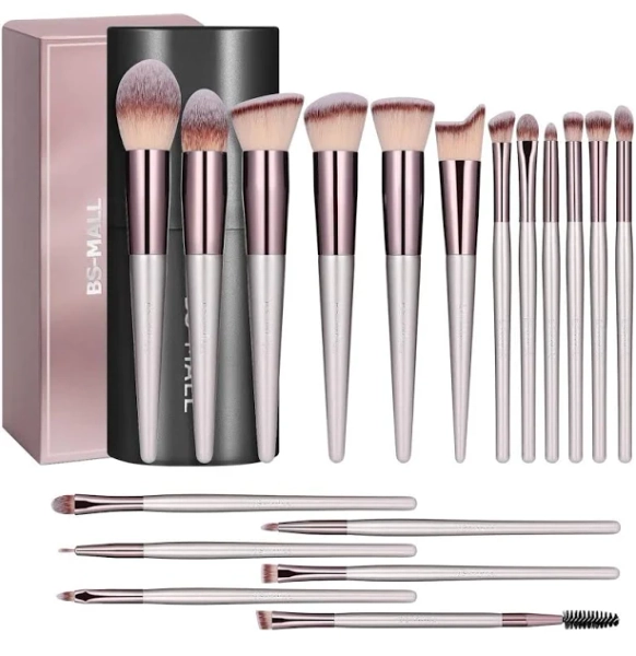 Bs-mall 18 Pcs Premium Synthetic Makeup Brush Set