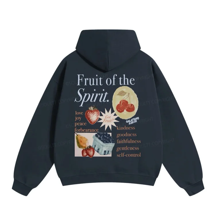 Fruit Of The Spirit Double Sided Christian Hoodie