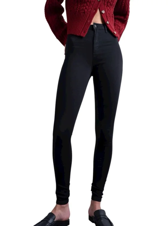Jean super skinny à taille haute