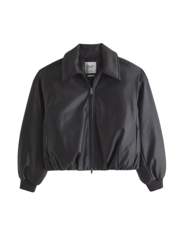 Bomber en similicuir
