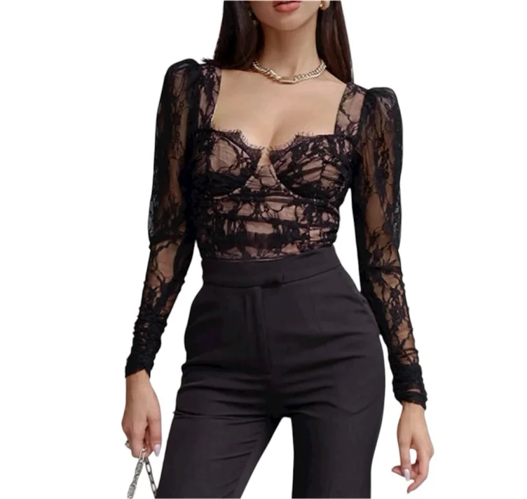 Top en dentelle