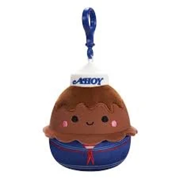 Squishmallows Stranger Things Ahoy Chocolate Pudding Clip-On Plush